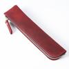 Vintage Leather Artistic Youth Apple Pencil Case - Large Capacity Zipper Storage