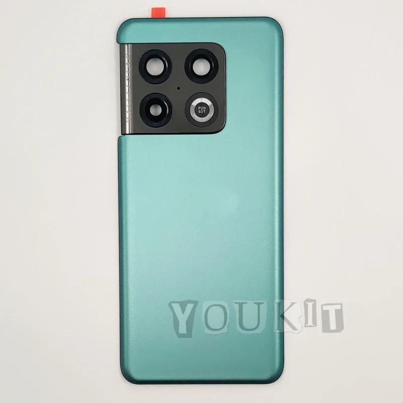 

Скляна задня кришка для OnePlus 10 Pro Жорстка кришка батареї Задня панель корпусу з клейким логотипом для об’єктива камери Emerald Forest