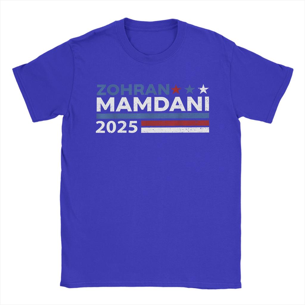 Zohran Mamdani 100 Cotton T Shirt For Men Summer  Y2K Funny T-Shirts O Neck Trendy Cool Tees Oversize Printed Tops
