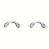 4Pcs Colored U Silicone Conjoined Siamese Saddle Eyeglass Soft Nose Pads for Insert On Glasses Translucent Anti-Slip Nose Pad