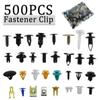 500PCS Mixed Auto Vehicle Fastener Bumper Clips Retainer Rivet Door Panel Fender Liner Universal Fit All Car