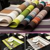 Placemat Rectangle Heat Insulation Mat Kitchen Dining Table Pad for Restaurant