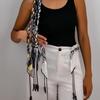 A Women's Necklace, a High-End Bohemian Ethnic Style Silk Scarf Woven Necklace, Can Also Be Used as a Thin Belt, Suitable for Daily Wear