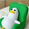 Yousheng 2Pcs 3D Printed Relaxed Duck Ornaments Cute Lying-Down Ducks On Green Sofa Compact Stress Relief Gifts Smooth Desktop Decor for Office Desk