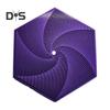3D Printed Fractal Fidget Hexagon Stress Anxiety Relief Desk Spinning Toy Kids Adults Pocket Size Travel Colorful Spiral Hexagon Sensory Toy