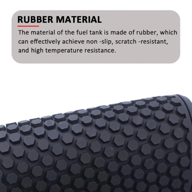 Motorcycle Tank Grip Pad Set Kawasaki Ninja ZX-6R 2019-2023 Black Anti-Slip Side Sticker Decal