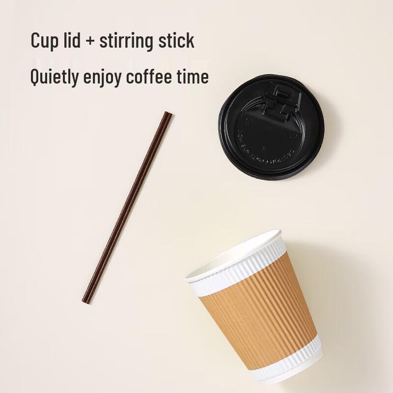 MARYYA 395ml Disposable Paper Coffee Cup Set