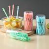 50Pcs/Set Fruit Fork Disposable Mini Home Dining Plastic Food Cake Fork Kitchen Supplies