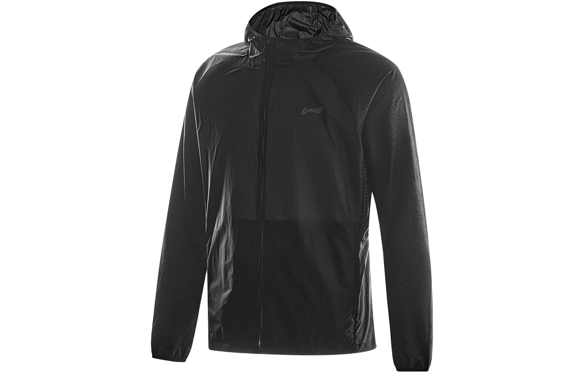 Li Ning Running Collection Breathable Sun Protection Clothing Men s Black AFDT417-2 M