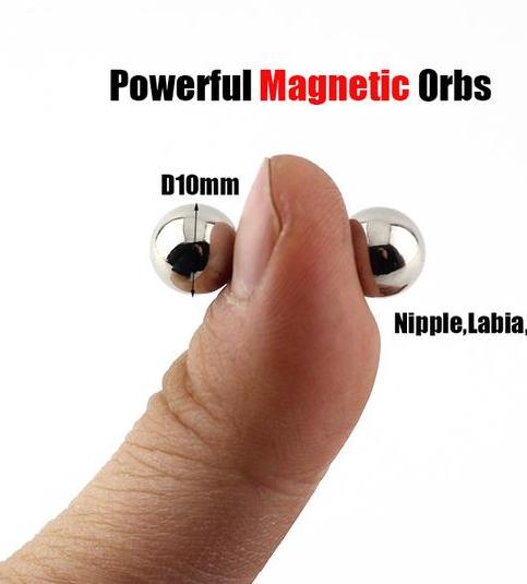 Magnetyczne Klipsy na Sutki Stymulacja Piersi Kink Zabawki na Sutki i Łechtaczkę