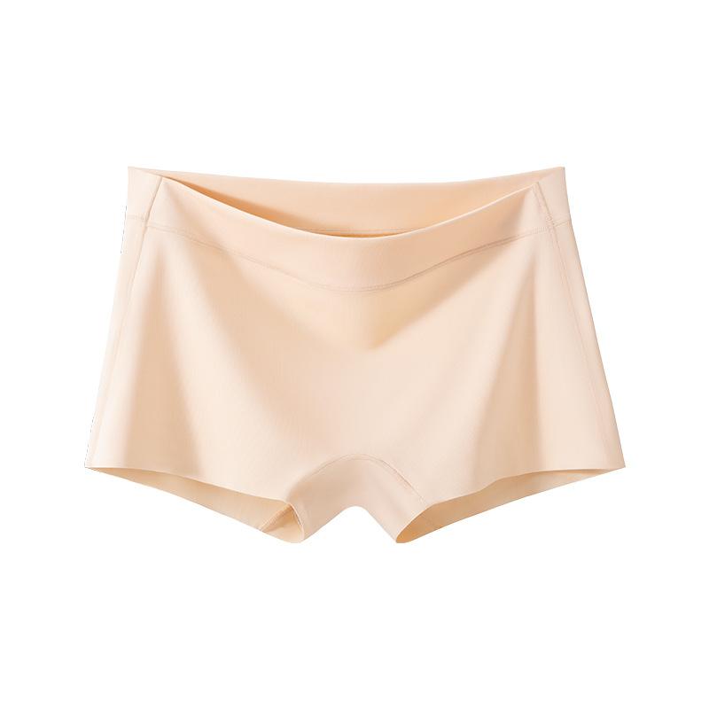 Female Summer Thin Ice Silk Pure Cotton File Anti - Skimming No Edge No Mark Flat Angle Underwear