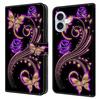 For iPhone 17 Case 3D Pattern PU Leather Wallet Phone Cover with Stand