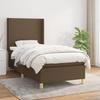 Exclusive House - Slatted Bed Base with Mattress Dark Brown 90x200 Cm