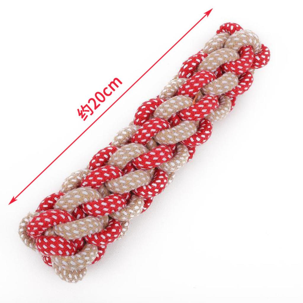 Durable Rope Dog Chew Toy for Teeth Cleaning and Interactive Play Pet Toy for Dogs and Puppies Safe Non-Toxic Material 20cm Length
