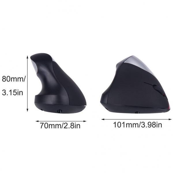 Professionelle 2,4 GHz 5 Tasten Wiederaufladbare Batterie Kabellos Ergonomisch Vertikal Optische Maus