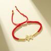 Stainless Steel Romantic Bowknot Bracelet Dainty Horse Pendant Bracelet Cute Pony Rope Bracelet for Women Jewelry Gift for He