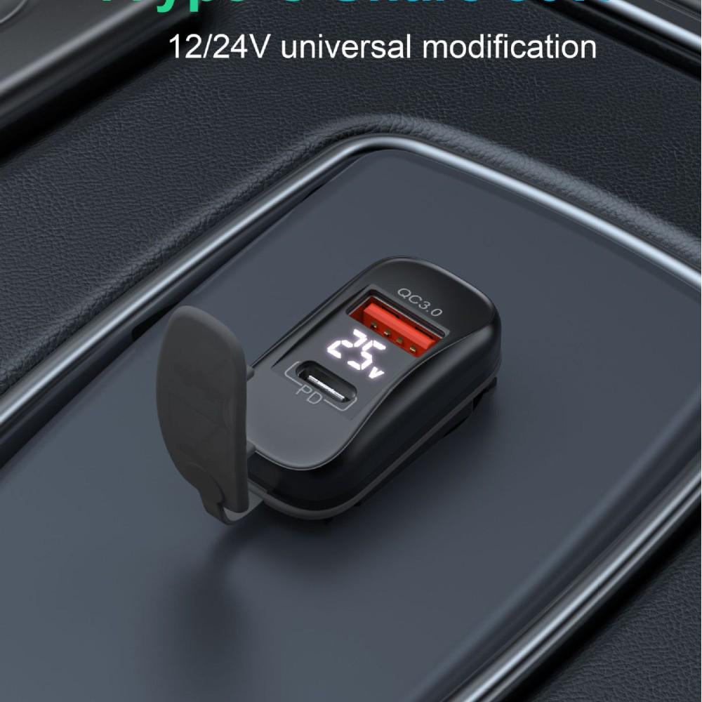 Cross-Border RV/Car PD30W38W Super Fast Charger for Mobile Phones