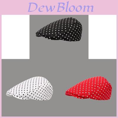 Vintage Red Beret Hat With Sun Protection For Women Spring Summer Casual Style