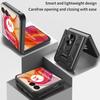 Dla Motorola Razr 50 Ultra 5G Etui ze stojakiem PC+TPU Powłoka na telefon z przesuwaną osłoną aparatu
