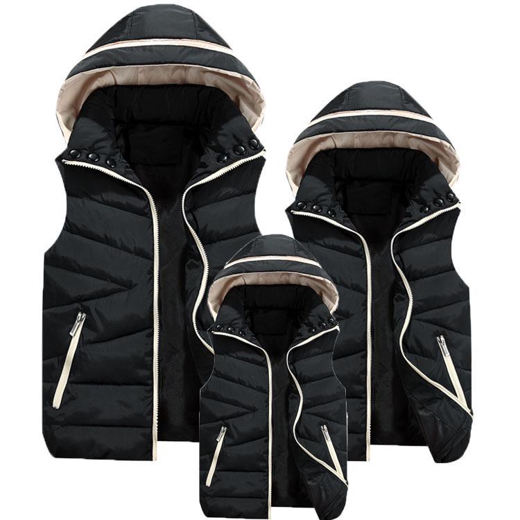Women Casual Hooded Autumn Warm Sleeveless Waistcoat Jacket Female Cotton Padded Vest Parkas