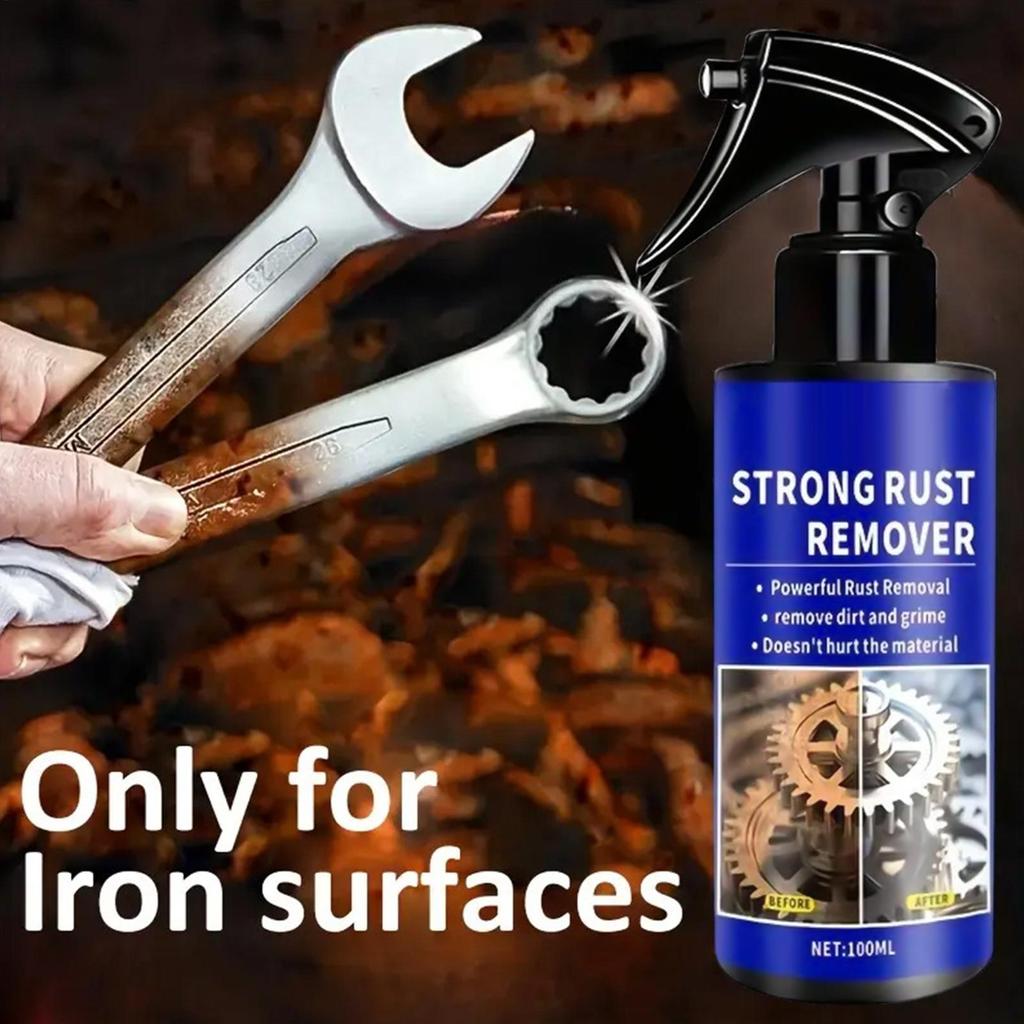 Metal Rust Remover 100ml Fast Acting Derusting Agent Rust Converter Spray for Vehicles SUVs Trucks RVs Sedans Pickups