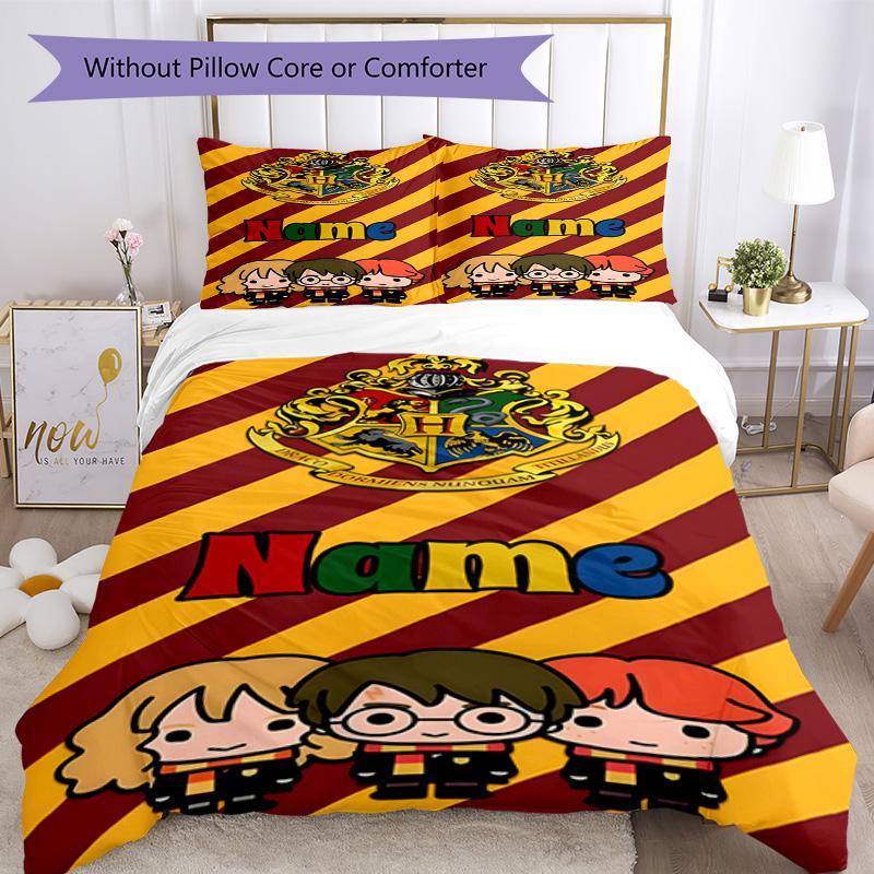 Warner Bros. Works (75) Customize Your Name Bedding Set Breathable Duvet Cover with Pillowcases Home Decoration Birthday Gift