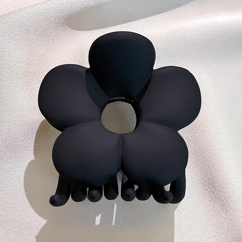 

Корейский стиль Красочная большая пластиковая заколка для волос в виде цветка для прически «пучок»