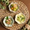 Retro Ceramic Dipping Dish Lotus-shaped Sauce Dish Soy Sauce Dishes Mini Fruits Bowl  Restaurant