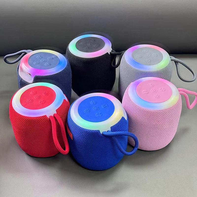 Altoparlante Bluetooth Wireless Impermeabile Luce Colore RGB Effetto Sonoro Stereo Basso Ricarica Altoparlante Portatile