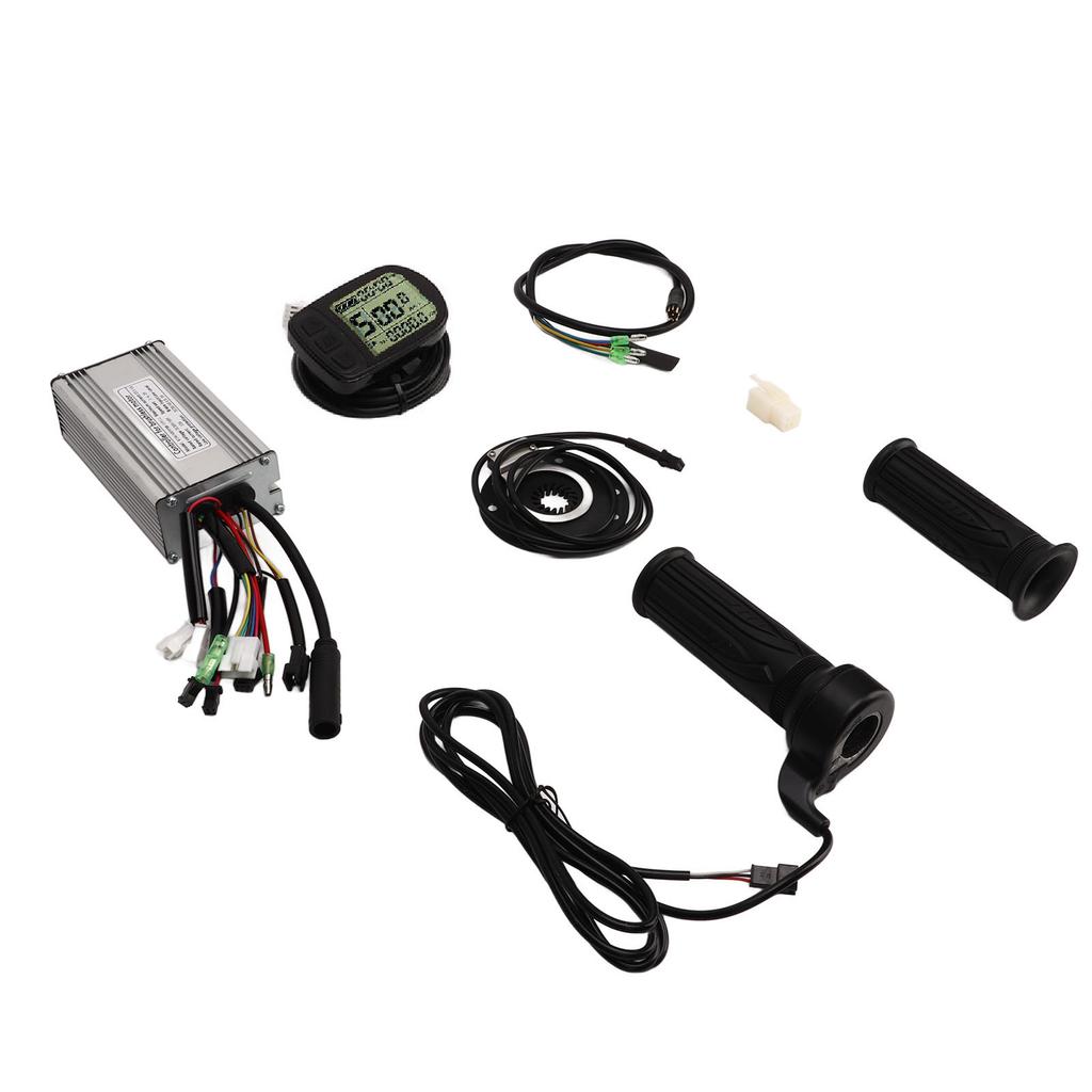 Bürstenloser Motor-Controller-Kit mit LCD-Panel, Fahrrad-Lithiumbatterie-Umrüstsatz für 500 W 750 W