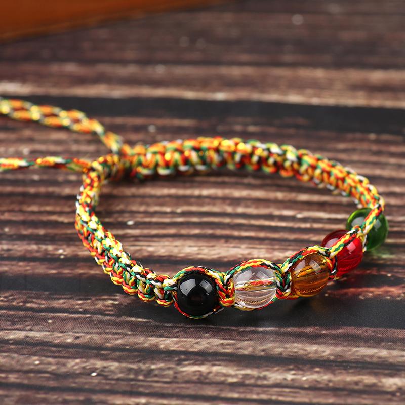 Adjustable Consecrated Feng Shui Five Elements of Nature Bracelet Lucky Wealth
