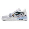 Jordan Legacy 312 Abrasion Resistant Slip Resistant Low top Vintage Basketball Shoes Men's Gray White HQ1190-101(Team181-)