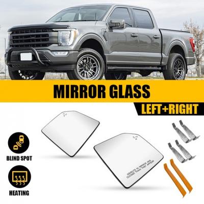 Fit 2015-20 Ford F150 Driver Passenger Side Heated Mirror Glass W/ Blind Spot 2x