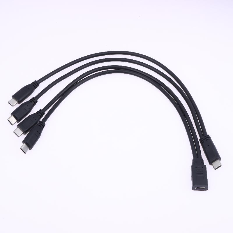 USB-C-Kabelteiler Typ-C-Kabelteiler 1 auf 2 Verlängerungskabel Netzteil 3A 15W Ladekabeladapter für mehrere Geräte