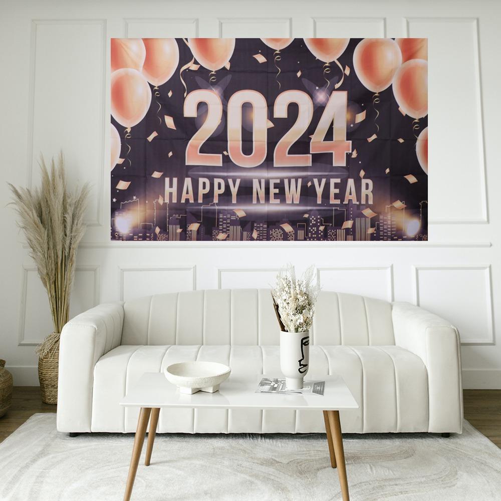 Celebrate Party 2024 New Year Decorations New Year Theme 2024 Background Banner  Home Party Decor