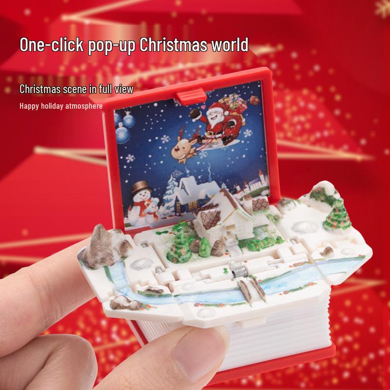 3D Dinosaur & Space Astronaut Pop-Up Keychain Book: Educational, Creative Decompression Toy