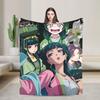 Maomao Anime Blanket Flannel Lightweight Thin Throw Blankets for Outdoor Travel Bedspread