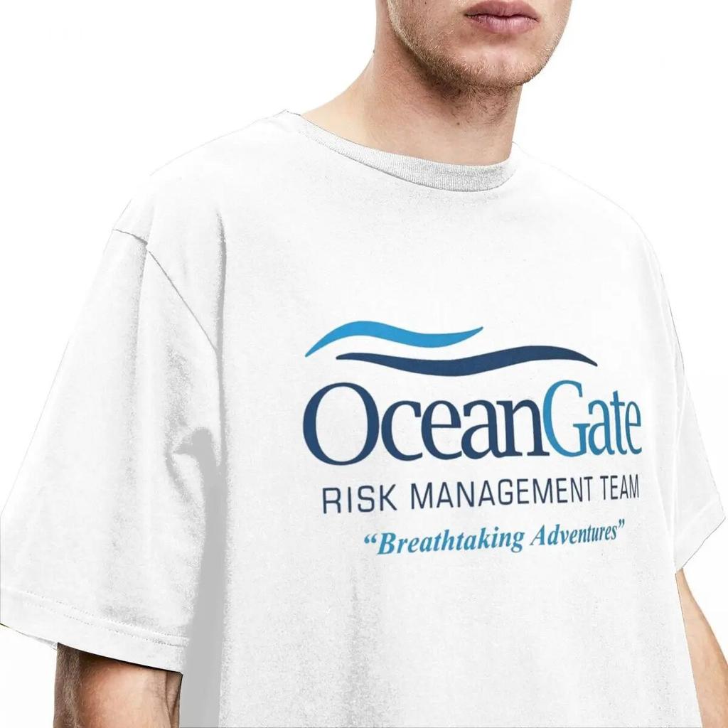 Funny OceanGate Risk Unisexagement Breathtaking Adventures T-Shirt Unisex Women Round Neck Cotton Tees Graphic Clothing