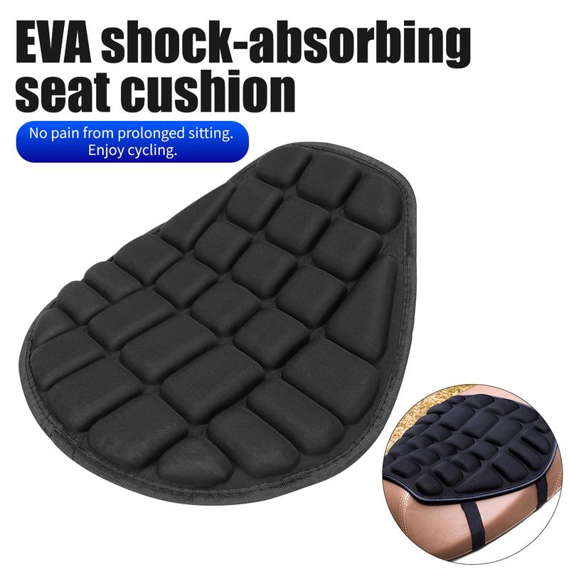 Cooling Motorcycle Seat For Hot Days Motorcycle Seat Cushion Black Motorcycle Saddle Wrinkle Recovery High Resilience