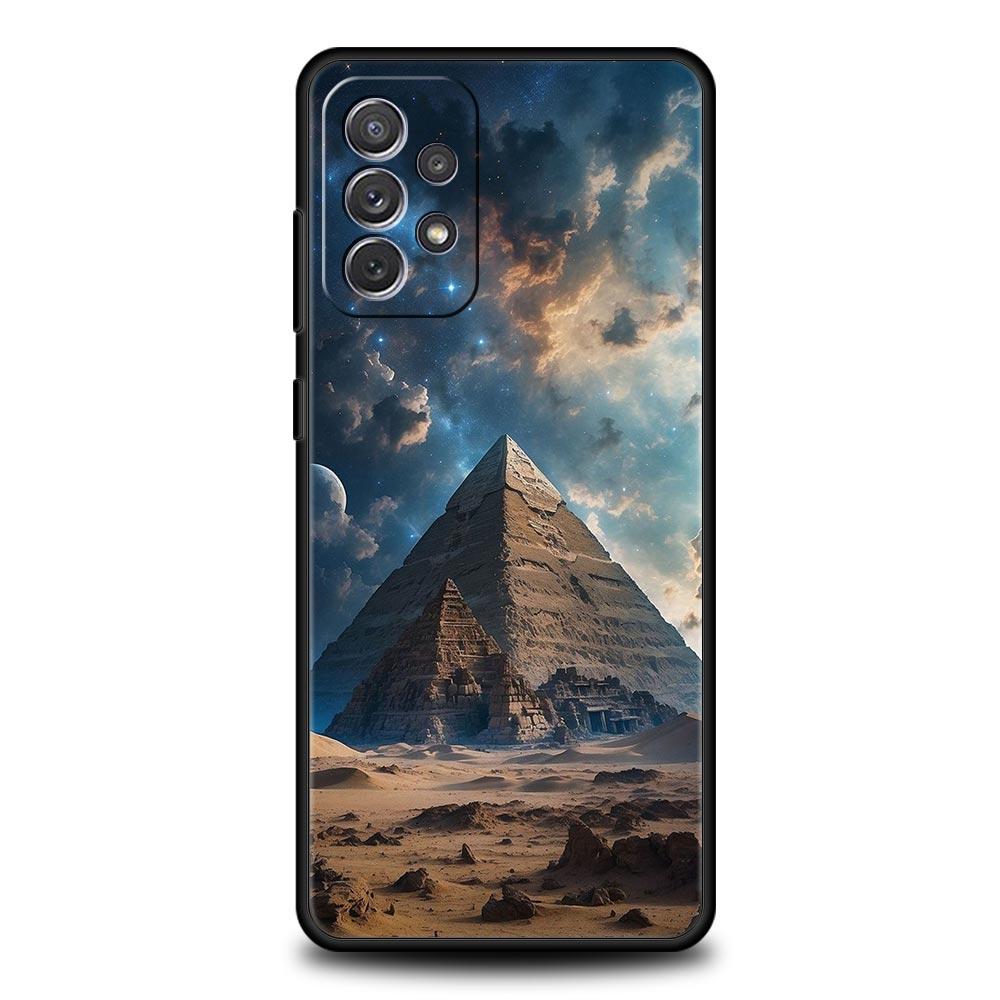Ancient Egypt Egyptian God pyramid Case For Samsung A15 A13 A51 A71 A41 A31 A21S A03S A05 A35 A55 A23 A25 A33 A53 A73 5G Cover