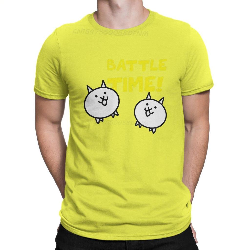 Fashion TShirt Unisex The Battle Cats Cat Game Vintage Cotton Summer Tops Unisex T Shirts Tshirts Retro Graphic Unisex Clothing