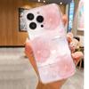 Pink Floral Shockproof Clear Case for iPhone 14/15/16/17 Pro Max