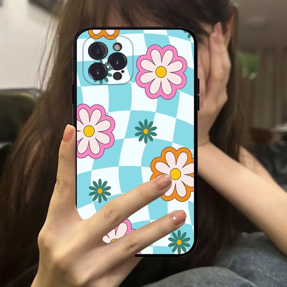 Daisy Flowers Phone Case For IPhone 16 15 14 11 12 13 Mini Pro XS Max Cover 6 7 8 Plus X Funda Shell