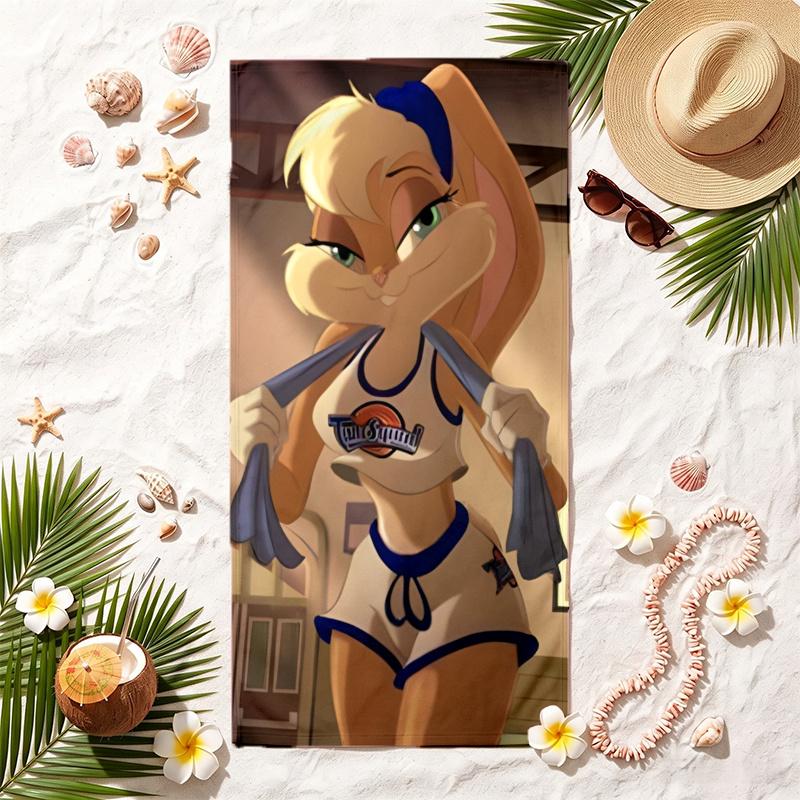 Lola Bunny (1) Beach Towel Large Towel For Pool Summer Vacation Bath Gift