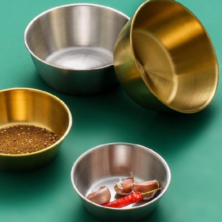 Metal Salad Bowls Restaurant Seasoning Bowl Food Container Noodles Bowl Condiment Container for Camping, Hiking, Picnic