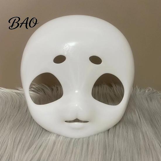 Furry Costume Mask DIY Animal Base for Fursuit, 3D Cosplay White Accessories Mask, Blank Therian Halloween Parties Fursuit Making