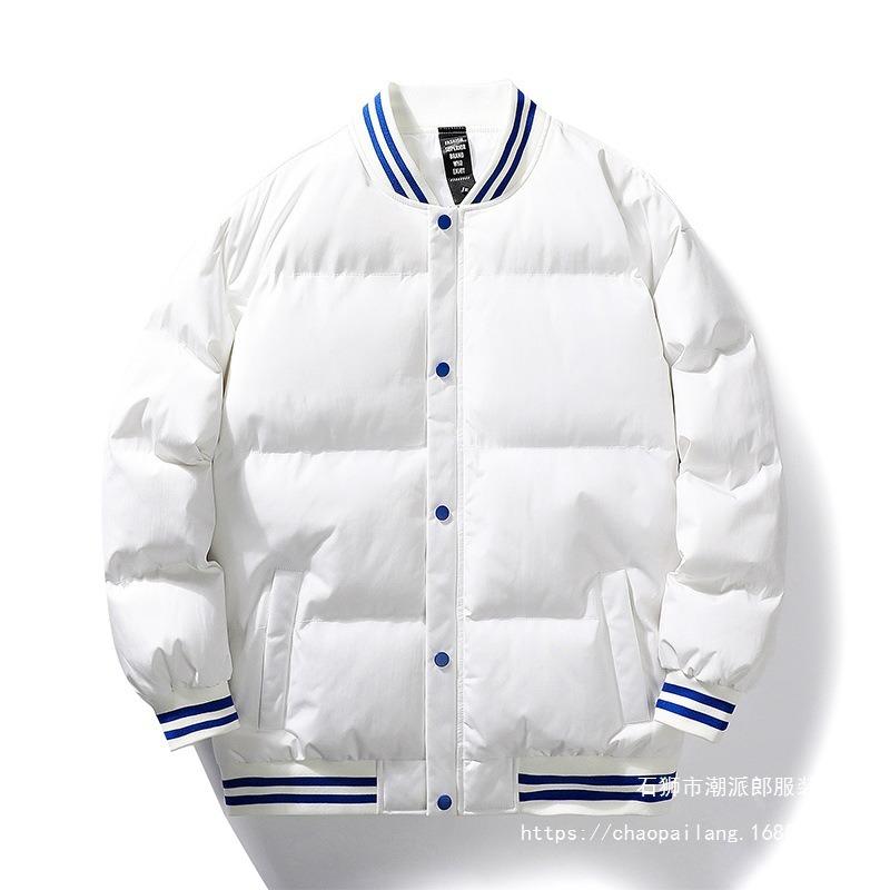 Nouveau Maillot de Baseball Automne Hiver Couple Veste Rembourrée Coton Veste Thermique Rembourrée Coton Homme N Veste Tendance Veste Duvet Rembourrée Coton Homme