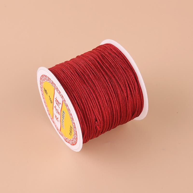 Boting Jade No. 72 0.8mm Nylon Thread for DIY Braided Cord Bracelet Weaving and Pendant Making.