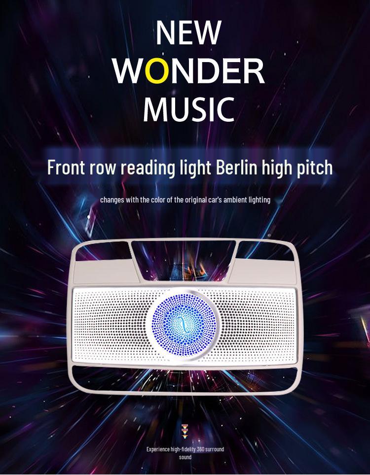 Mercedes-Benz C-Class, GLC, E-Class Roof Sunglasses Holder with Reading Light & Ambient Light Integration