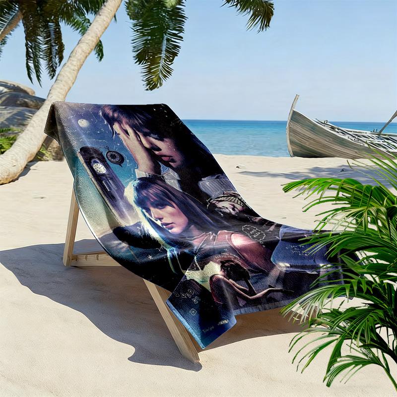 Taylor Print Strandtuch, Großes Weiches Schnelltrocknendes Handtuch für Strand Camping Schwimmen